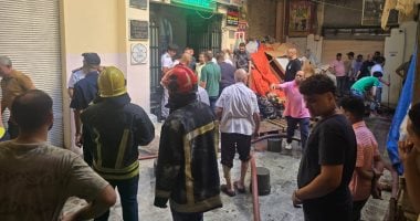 السيطرة على حريق محل تجاري في المنشية بالإسكندرية دون إصابات