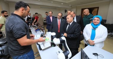 رئيس جامعة كفر الشيخ يستعرض إمكانيات الجامعة للملحق الثقافى الليبى.. صور