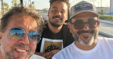 هشام ماجد وأكرم حسنى ومصطفى غريب