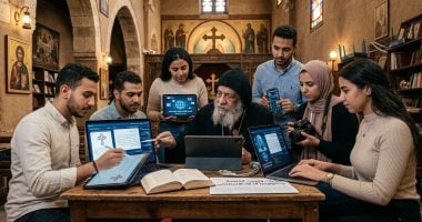 الذكاء الاصطناعى يدخل الكنيسة.. من تطوير الخدمة إلى بناء «المطرانية الإلكترونية».. إيبارشية برج العرب تعد كوادر متخصصة للكنيسة الرقمية.. وتدريب الخدام على الأدوات وإطلاق فرق متخصصة للبرمجيات
