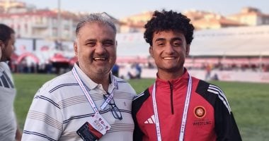 عمر حسين لاعب مصارعة منتخب مصر ابن كفر الشيخ خامس بطولة العالم في تركيا
