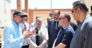 محافظ المنيا يتابع أعمال محطة رفع صرف صحي بقرية بني حافظ بملوي