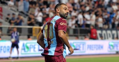 محمد صلاح يحتفل بهدفه الأول مع طرابزون