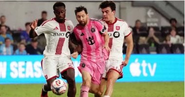 ميسي في مباراة إنتر ميامي ضد تورونتو