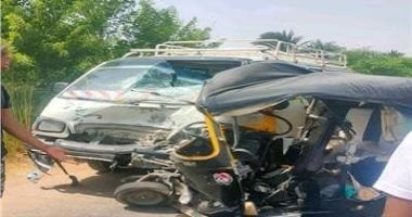 مصرع شخص وإصابة 2 آخرين إثر وقوع حادث تصادم في ميت تمامة بالدقهلية