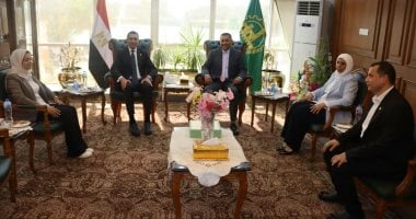 محافظ القليوبية يستقبل وزير الشباب لبدء جولة تفقدية بالمنشآت الرياضية