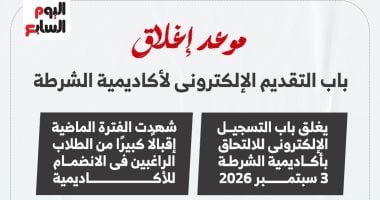 إغلاق باب التقديم لكلية الشرطة