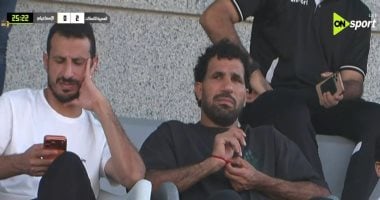 مهدي سليمان يظهر في مدرجات مباراة الإسماعيلي والاتصالات بدوري المحترفين - اليوم السابع
