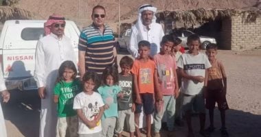 توزيع مواد غذائية على أهالي وادي مجيرح بجنوب سيناء احتفالا بالمولد النبوي