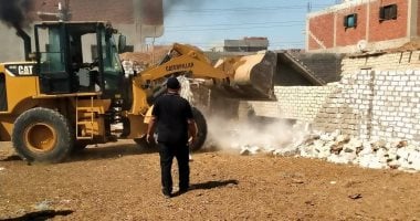 إزالة 9 حالات تعدٍ على 1748 مترًا مربعًا وأراضي زراعية في التل الكبير