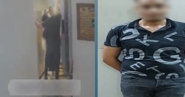 ضبط شخص تعدى على طليقته لرفضها إقامته معها بالشقة.. فيديو