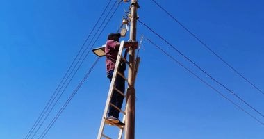 تحسين مستوى الإنارة بالأحياء والقرى بمركز أسوان