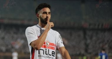 حسام أشرف يسجل هدف التقدم للزمالك على السويس بتروجت فى الدقيقة 40