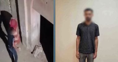 ضبط المتهم بالتعدى على والدته بسبب هاتف محمول فى المنيا.. فيديو