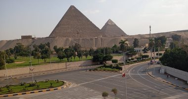 أهرامات الجيزة تتزين لاستقبال الرئيس الصينى