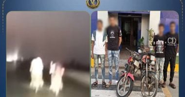 الداخلية تضبط 4 طلاب لاستعراضهم بدراجات نارية وإشارات إباحية