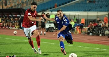 ياسر إبراهيم لاعب الأهلى ضد سموحة