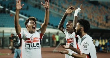 فرحة لاعبي الزمالك بتسجيل الأهداف