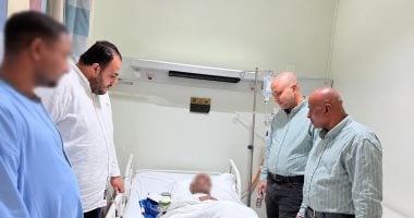جانب من متابعة وزارة السياحة للمصابين فى السعودية 