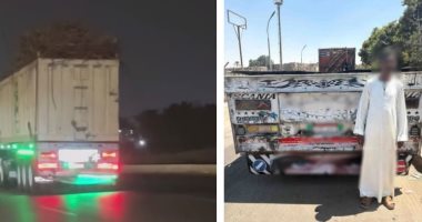 ضبط سيارة نقل بسبب حمولة زائدة وتعريض حياة المواطنين للخطر