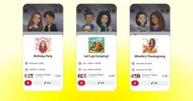 سناب شات يطلق ميزة لتنظيم الفعاليات واللقاءات بين الاشخاص خارج المنصة بنحو 200 مشترك