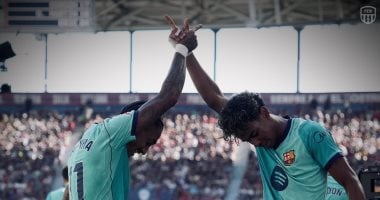رافينيا ولامين يامال ثنائي برشلونة 