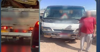 ضبط سائق نقل بحمولة زائدة على أحد طرق الشرقية