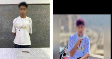 ضبط طالب استعرض بسلاح أبيض في المطرية بعد تداول صورته إلكترونيًا