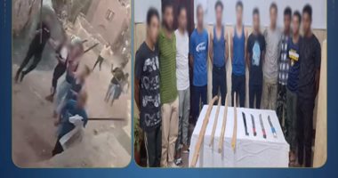 بسبب خلافات الجيرة.. ضبط 11 شخصاً فى مشاجرة بالأسلحة البيضاء بالفيوم