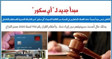 النقض: حذف العملاء المتعثرين فى السداد من القائمة السوداء آى سكور بالبنوك 