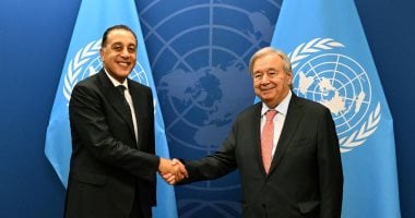 مدبولى يلتقي الأمين العام للأمم المتحدة