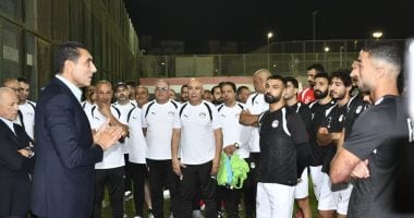  وزير الرياضة يؤازر منتخب مصر