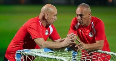 حسام حسن المدير الفنى لمنتخب مصر وإبراهيم حسن مدير الكرة