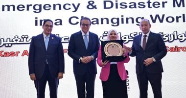 خالد عبد الغفار وزير الصحة خلال المؤتمر العلمي لكلية طب قصر العيني جامعة القاهرة