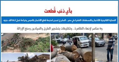 بأى ذنب قطعت.. الحماية القانونية للأشجار والمسطحات الخضراء.. عن "برلمانى"