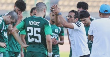 أحمد سامي في تدريبات المصري 