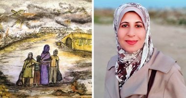 الفنانة الفلسطينية فاطمة أبو عودة