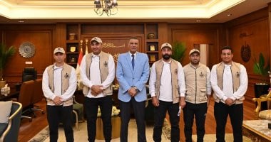 محافظ جنوب سيناء يستقبل قافلة بيت الزكاة والصدقات لدعم الأسر الأولى بالرعاية