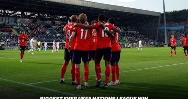احتفال منتخب إنجلترا
