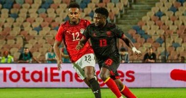 جانب من مباراة مصر وأنجولا في تصفيات أمم أفريقيا