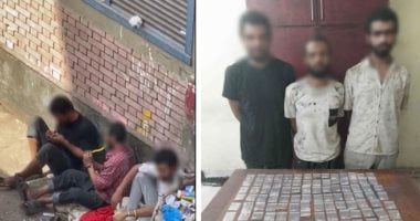 ضبط 3 عناصر جنائية لتعاطيهم المواد المخدرة بمحيط محطة مترو ومدرسة بالجيزة