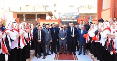 تزامنا مع يوم المعلم وانتصارات أكتوبر.. وزير التعليم يفتتح مدرسة شونى بطنطا