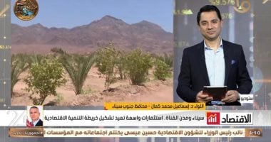 محافظ جنوب سيناء للتليفزيون المصري: مشروعات تنمية سيناء تحظي باهتمام الدولة