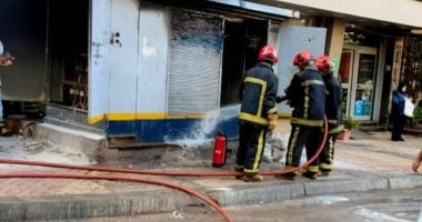 السيطرة على حريق محدود بمحول كهرباء