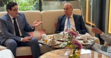 سامح الحنفى يبحث تعزيز العمل العربى المشترك بمجال الطيران بمعرض مراكش 2026