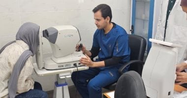 كشف وعلاج وعمليات جراحية.. قافلة عيون مجانية بمستشفى السويس الجامعى
