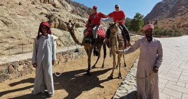 سانت كاترين تستقبل 605 سائحين وسط تزايد الحركة السياحية
