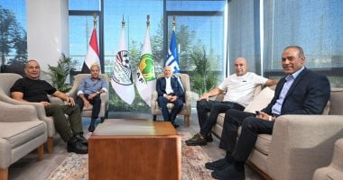 هانى أبو ريدة مع حسام حسن وإبراهيم حسن