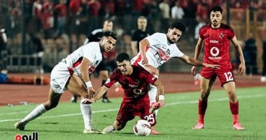 مباراة الأهلي والزمالك في الجولة السادسة من الدوري 