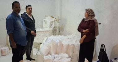 حملة بحي الهرم تضبط مخزنًا دون ترخيص لتصنيع معجون الحوائط